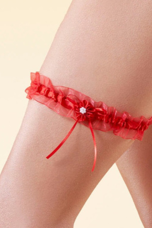 Julimex Strumpfband rot Fargo PW-108