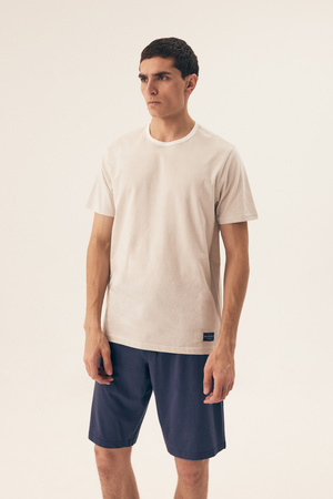 Henderson Dive Herren-Pyjama Hellgrau-Marineblau 42633