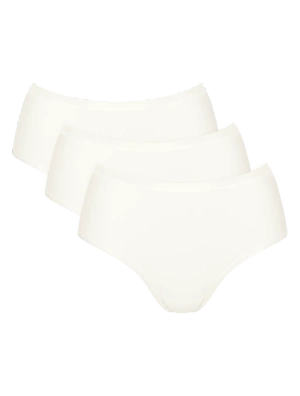 Sloggi Go Daily Cotton Midi 3 pack cream women's panties