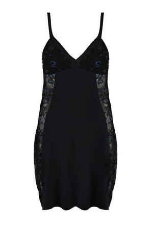 Mediolano 19055 Butterfly black lace nightdress