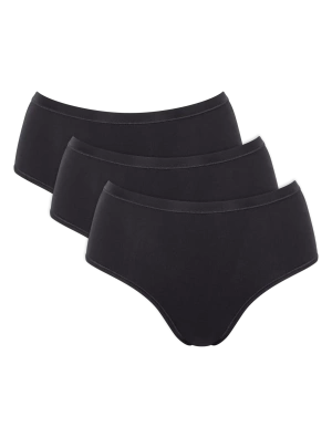 Sloggi Go Daily Cotton Midi Damen Slips 3er Pack Schwarz