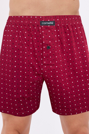 Men's loose cotton Comfort Cornette boxer shorts red 002/334