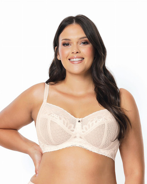 Non-wired bra Carmela Nipplex sand