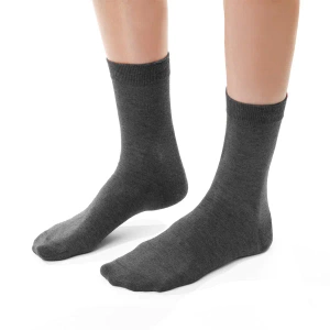 Women's cashmere socks Steven melange graphite 083
