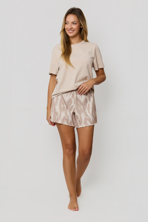 Mefemi Noelia women's pajamas beige PC82