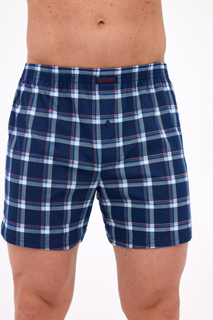 Lockere Herren-Boxershorts Comfort Cornette aus Baumwolle, Marineblau 002/323