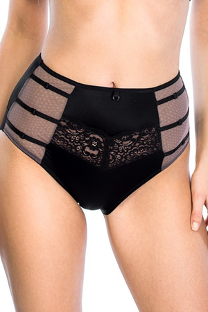 Deziro Mediolano high waist panties black 19025