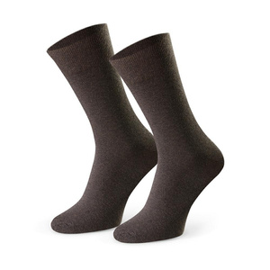 Steven men's cotton socks melange dark brown 056