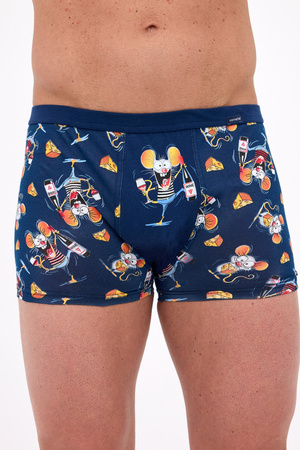 Men's boxer shorts with print Tattoo Cornette navy blue 280/249
