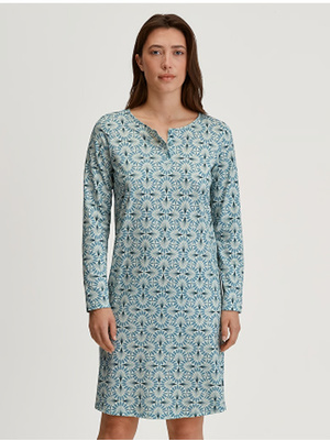 Calida Ornament Nights Nightgown Steel Blue 36154