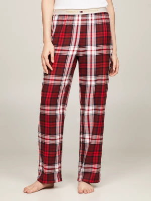 Tommy Hilfiger women's flannel trousers red UW0UW03960