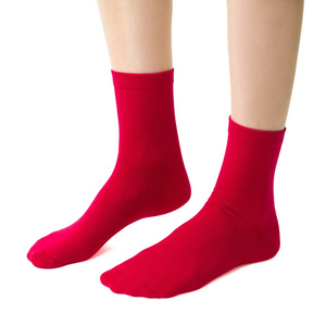 Steven women's merino wool socks, red 130