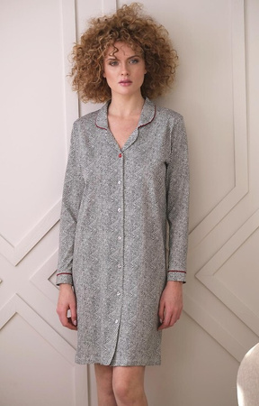 Cana unbuttoned nightgown graphite 409