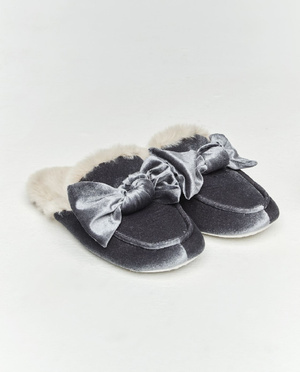 Selmark Damen Slipper Grau PC128