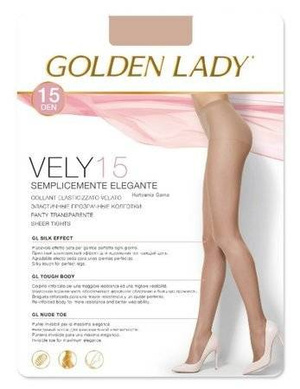Sehr dünne Strumpfhose 15 den Golden Lady Nero Schwarz
