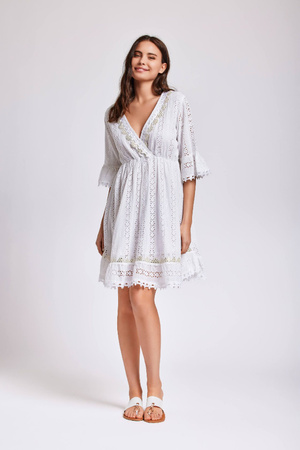 Giorgia Iconique guipure dress white IC24-002
