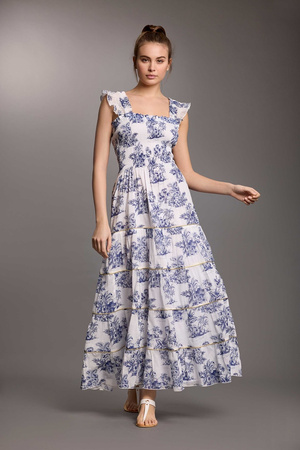 Elegant Iconique Izmir maxi dress white IC25-077