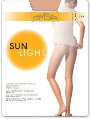 Tights sun light 8den Omsa Sierra