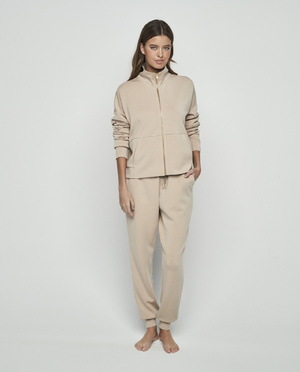 Selmark women's homewear tracksuit beige P10452