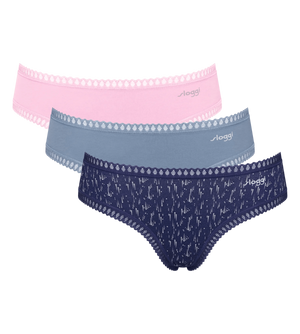 Sloggi go crush hipster C3P 3er Pack Pastell V004 Damen Slips