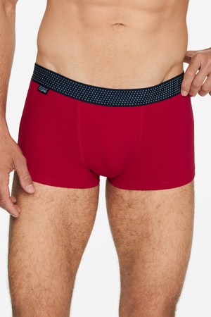 Henderson Brush Men's Cotton Boxer Shorts Red/Navy 40407