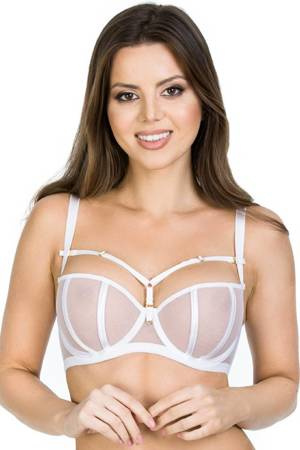Soft bra Naked Balconette Mediolano white 19120