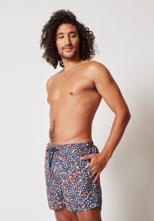Skiny 080614 Badeshorts mit Blumendruck für Herren