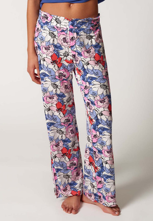 Damen-Pyjamahose Skiny floral 082151