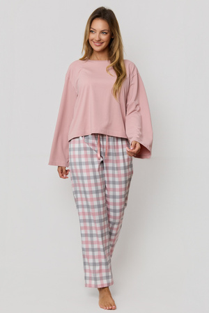 Mefeni Stella rosa Damen-Baumwollpyjama PW75