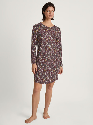 Women's nightgown Calida African dreams burgundy 32055