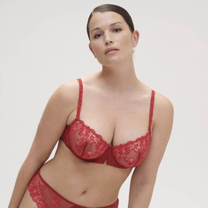 Soft bra Saga Simone Perele red 15C330