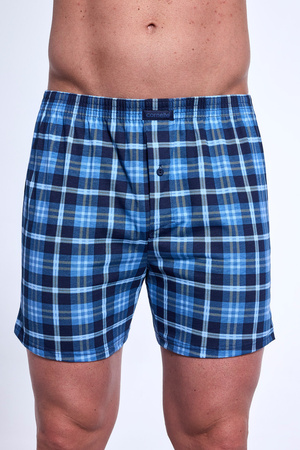 Herren Boxershorts Comfort Cornette aus Baumwolle, locker, blau 002/317