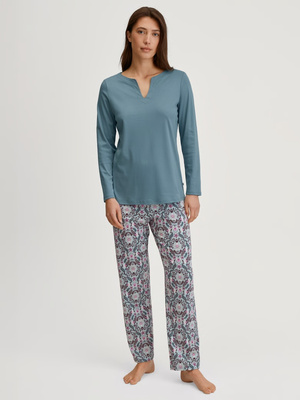 Calida Autumn Dreams Damen Pyjama Steel Blue 41855