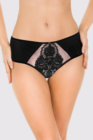 Women's lace panties Mediolano Jasmin black 19152