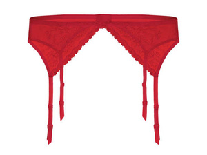 Rose Julimex red lace garter belt