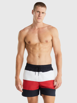 Tommy Hilfiger Badeshorts mit Flagge, Marineblau UM0UM03263