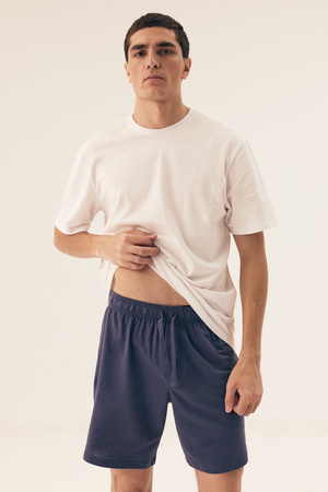 Henderson Men's Pajama Shorts 2 Pack Navy Blue 43031