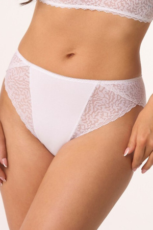 Cotton women's tai panties with lace Babell white BBL200