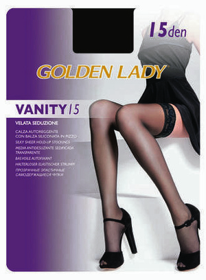 Golden lady beige hold-ups Vanity 15den
