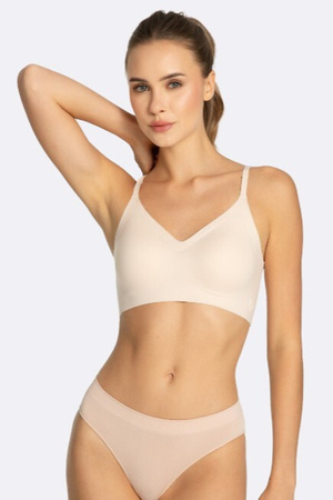 Julimex Simple Bra Top nahtloser BH beige