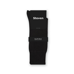 Steven Supima Cotton Men's Socks Black 157