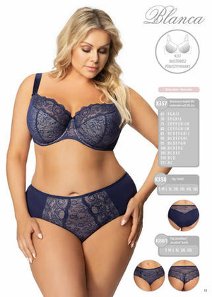 Women's brasilas Gorsenia K358 / 1 Blanca navy blue