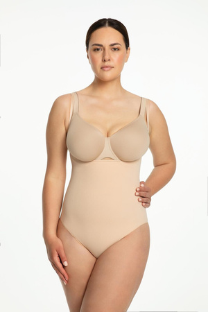Julimex seamless slimming underbust bodysuit beige 419