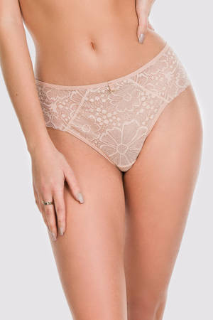Women's lace panties Mediolano Julia beige 19167