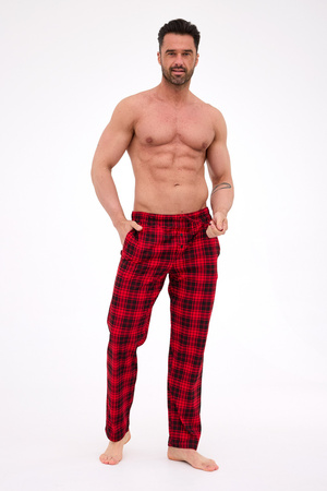 Cornette men's cotton pajama pants red check 691/60