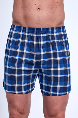 Men's loose cotton Comfort Cornette boxer shorts navy blue 002/318