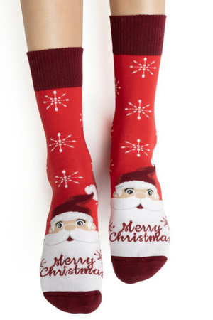 Steven 136/136 women's Christmas socks red