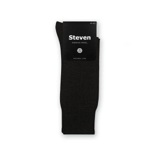 Steven men's merino wool socks black 130