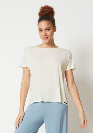 Women's bamboo T-shirt Skiny cream 80774