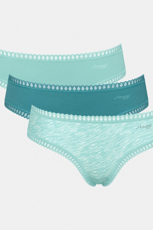 Sloggi go crush hipster panties C3P 3 pcs turquoise